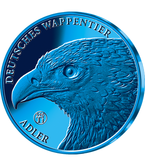 Deutsches Wappentier "Adler" verewigt in blauem Titan!