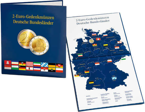 Münzalbum PRESSO für 2-Euro-Münzen Deutsche Bundesländer