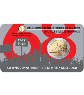 Belgien 2018 2-Euro-Gedenkmünze "50 Jahre Studentenaufstand" 