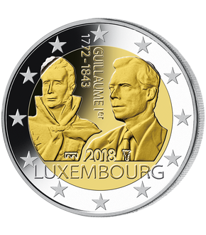 Luxemburg 2018 2 Euro Gedenkmünze "175. Todestag von Großherzog Guillaume I."