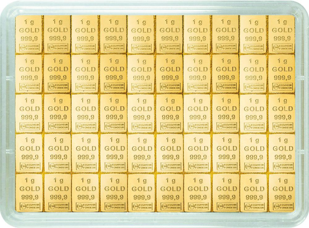 Tafelbarren 1 g Gold