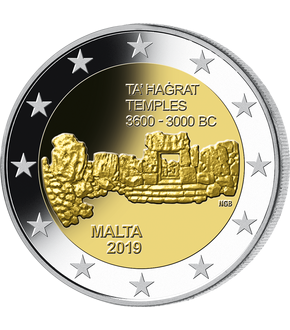 Malta 2019 2-Euro-Gedenkmünze "Prähistorischer Tempel von Ta’ Ħaġrat"