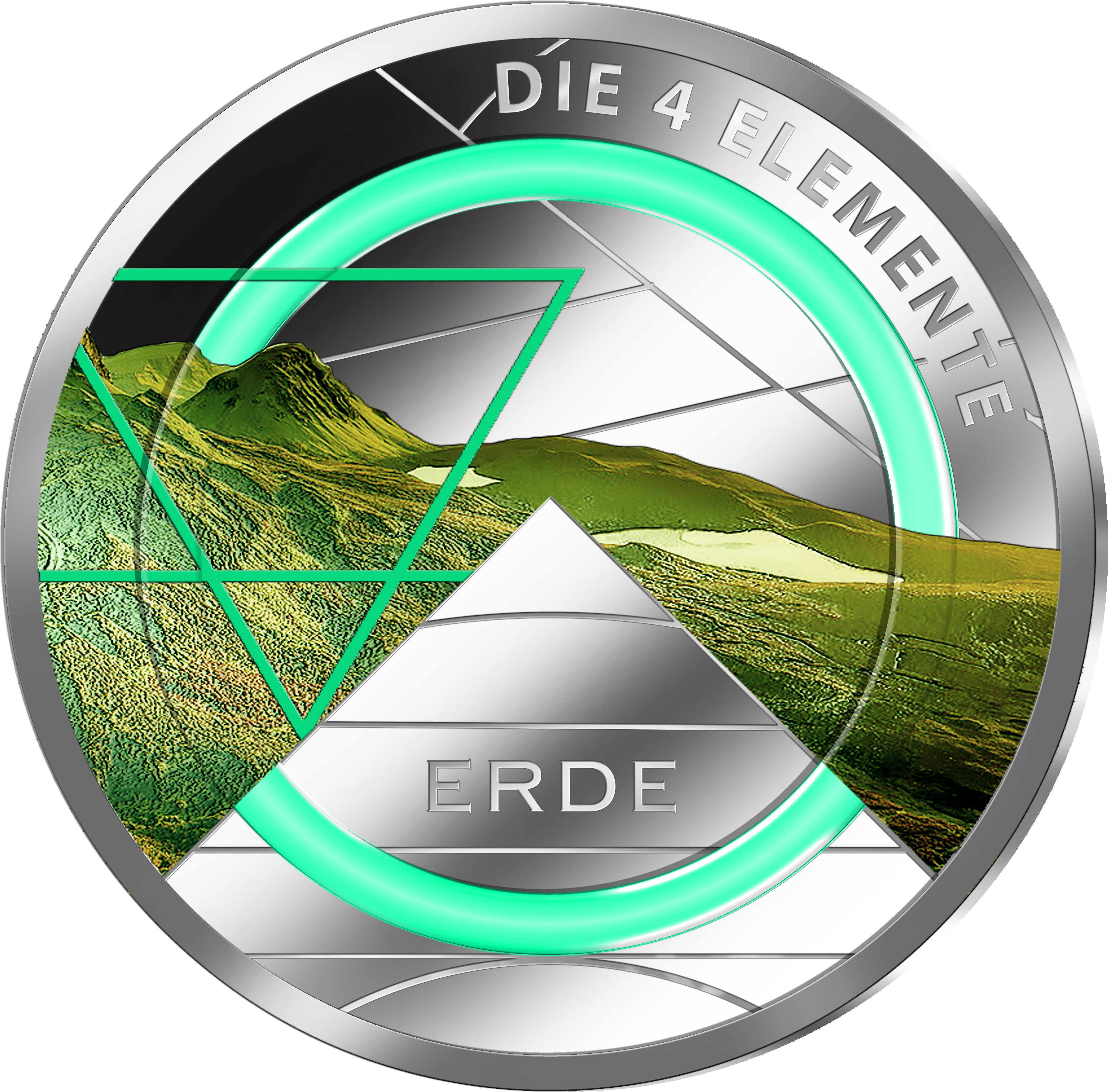 Der Komplett-Satz "Die 4 Elemente" in reinstem Feinsilber (999/1000)!