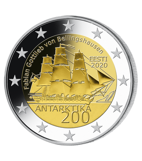 Estland 2020 2-Euro-Gedenkmünze "200 Jahre Entdeckung Antarktis"