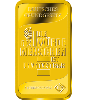 Das deutsche Grundgesetz - in reinstem Gold gewürdigt!