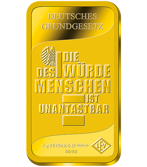 3er Premium-Goldbarren-Satz aus reinstem Feingold in je 5-Gramm!