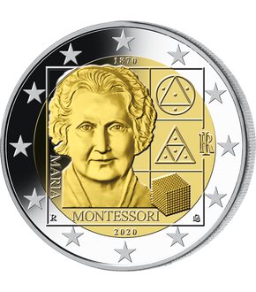 Italien 2020 2-Euro-Gedenkmünze "150. Geburtstag von Maria Montessori"