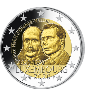 Luxemburg 2020 2-Euro-Gedenkmünze "200. Geburtstag von Prinz Henri"