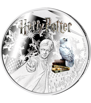 „Harry Potter“ – das 3er-Set offizieller Feinsilber-Gedenkmünzen mit Farbveredelung!