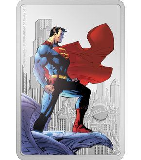 1-Unzen-Silber-Barrenmünze „SUPERMAN™ – The Man of Steel“