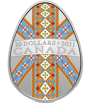 Kanada 2021: Silbermünze "Traditionelle Pysanka-Kunst" 