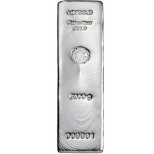 Der 5 kg Silberbarren der 