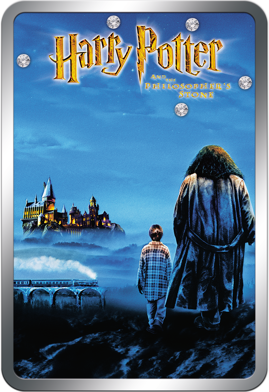 Offizieller HARRY-POTTER™-Silberbarren mit Swarowski-Kristallen
