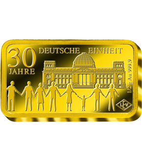 Exklusives 3-er Goldbarren-Set "Gold zur Deutschen Einheit"