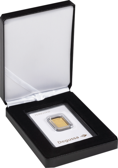 Münz-Etui Nobile für einen Goldbarren im Hochformat