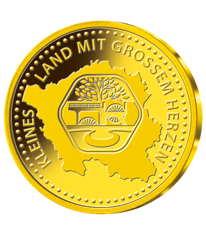 Goldprägung 75 Jahre Saarland