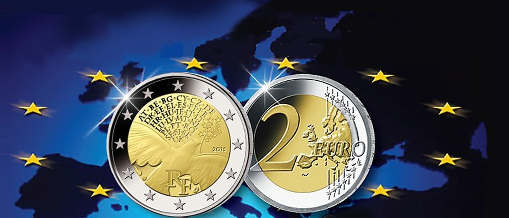 Die offiziellen 2 Euro Gedenkmünzen aus Frankreich