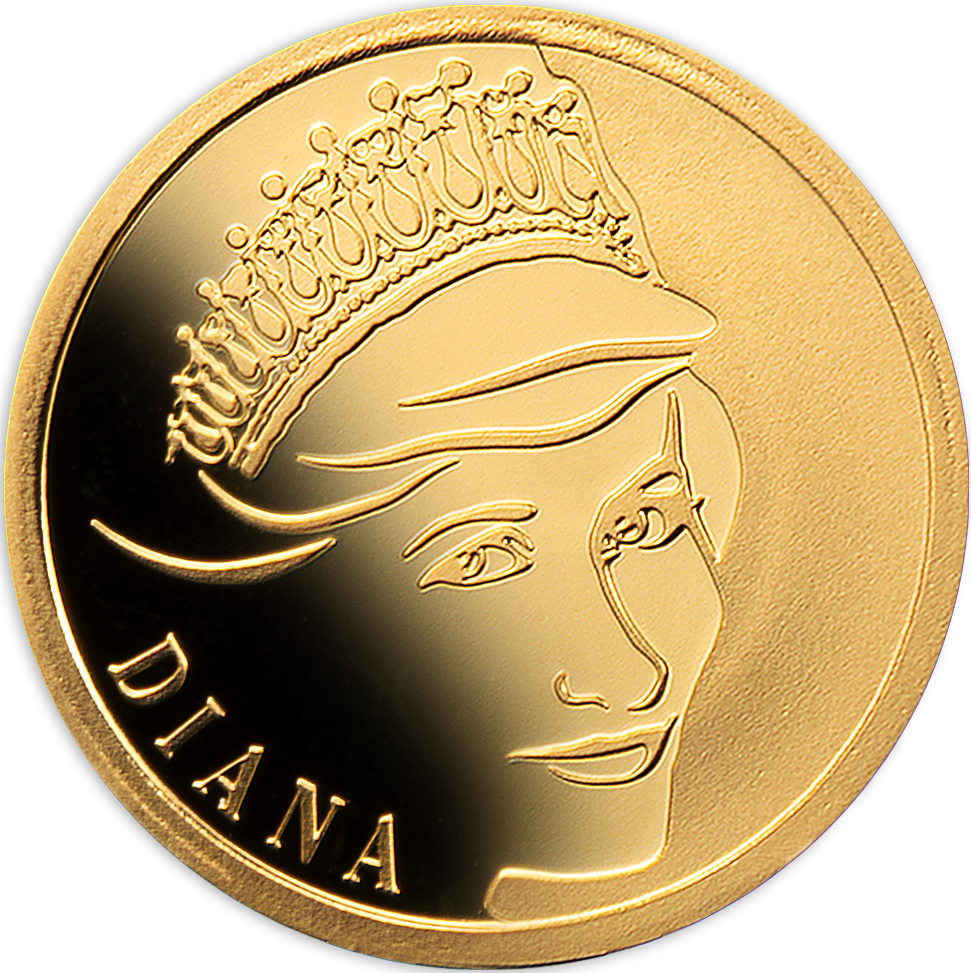 Die Krönung Ihrer Sammlung: Goldprägung „Diana – Englands schönste Rose“!