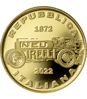 Italien 2022: Silber- + Gold-Euro-Jubiläums-Sets  "150 Jahre Pirelli"					