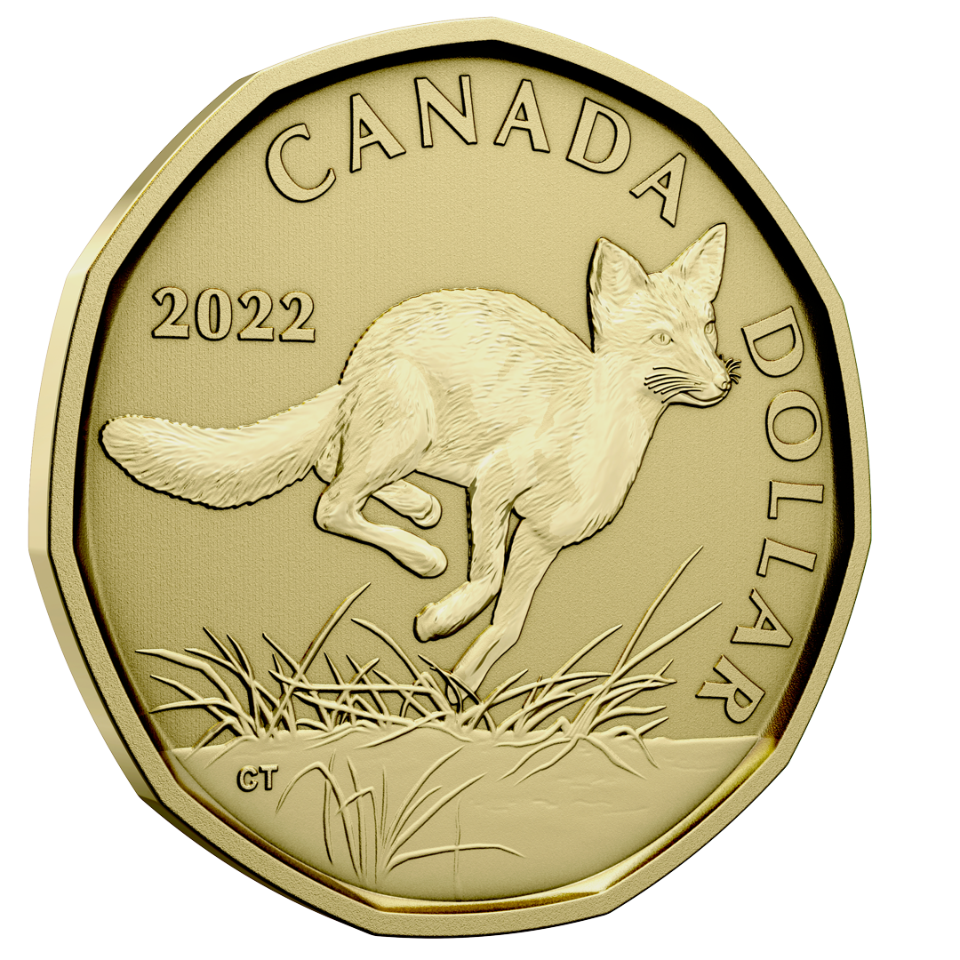 Kanada 2022: Specimen Kursmünzen-Satz "Swift-Fuchs - Swift Fox"