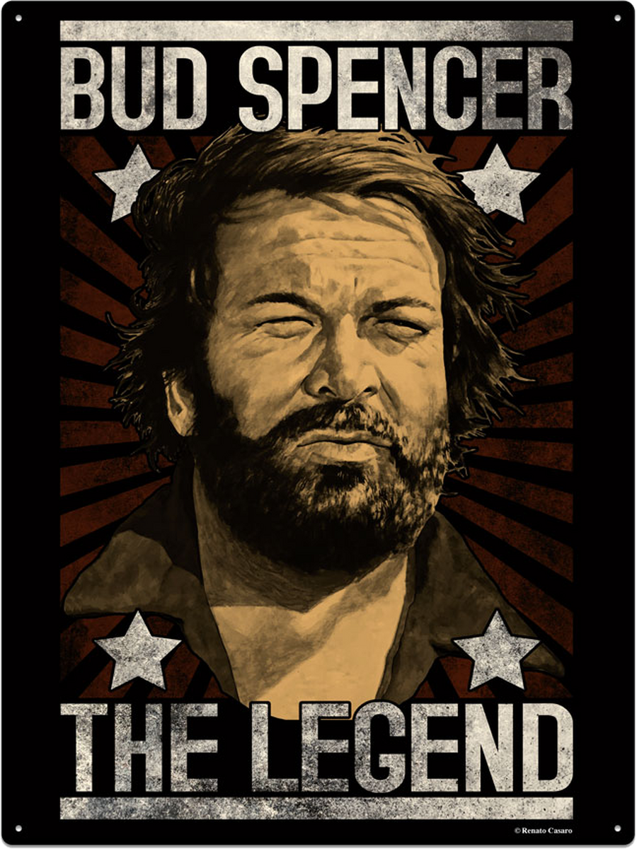 Bud Spencer – Blechschild "The Legend"!