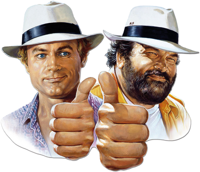 BUD SPENCER & TERENCE HILL – 3D-Blechschild 