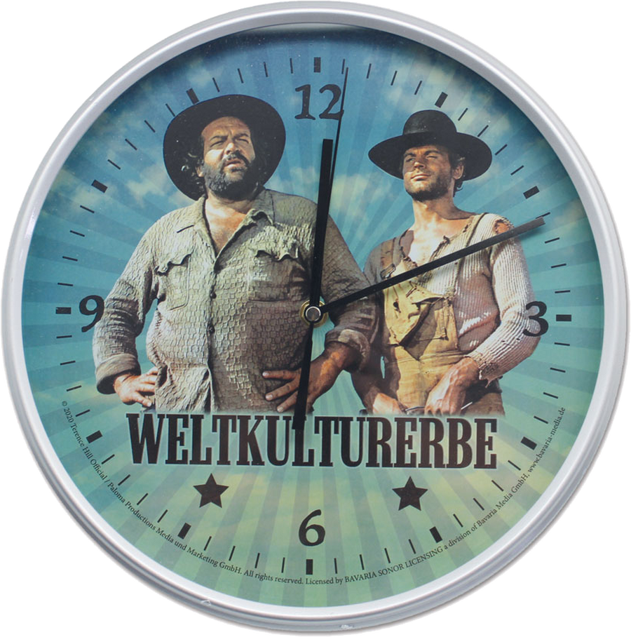 Bud Spencer & Terence Hill – Wanduhr "Weltkulturerbe"