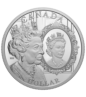 Kanada 2022: Bezaubernde Silbermünze "Platin-Jubiläum der Queen"