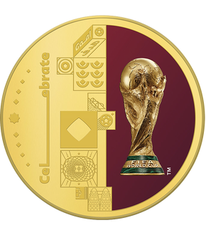 Gedenkprägung "Offizielle Trophäe" zur FIFA Fußball-WM 2022™