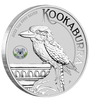 Australien 2022: 1 Unzen Silbermünze "Kookaburra" - mit Koala-Privy Mark