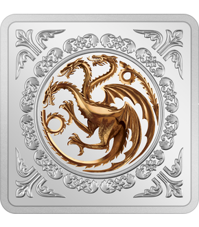1-Unzen-Silber-Medaille "Game of Thrones™ –Targaryen Siegel" 