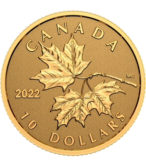 Kanada 2022: Fein-Goldmünze "Everlasting Maple Leaf"