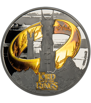 Doppelt veredelte 5-Unzen-Silbermünze „Herr der Ringe™ – Die zwei Türme“!