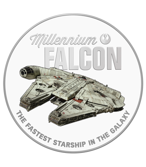 Die STAR WARS™-Silberprägung „MILLENNIUM FALCON™ Hidden Secrets“