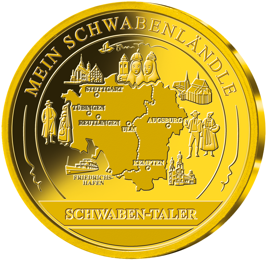 Die Krönung Ihrer Sammlung: der Gold-Schwaben-Taler zu Ehren des Ländle!