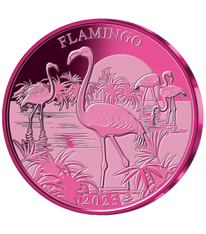 Titanmünze "Pink Flamingo 2023"