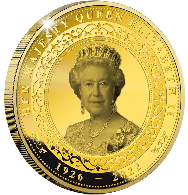 Gedenkausgabe zu Ehren von Queen Elizabeth II. – Gold-Edition   