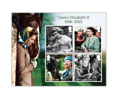 Queen Elizabeth II. und ihre geliebten Tiere auf Kleinbogen!