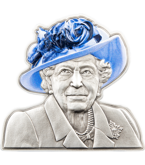 Barbados 2022: 5 Dollar-Gedenkmünze "Queen Elizabeth II. mit blauem Hut"