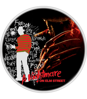 1-Unzen-Silbermünze „A Nightmare on Elm Street“ mit Farbveredelung!