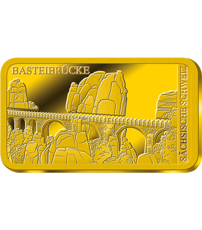 „Basteibrücke“ – Ihr Start in die Goldbarren-Edition „Deutsche Brücken"