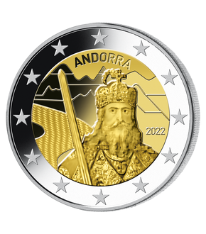 Monnaie commémorative de 2 Euros «Charlemagne» Andorre 2022