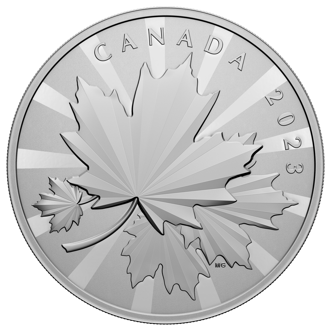 Kanada 2023: 1 Kilo Fein-Silbermünze "Multi Facetten Maple Leaf"