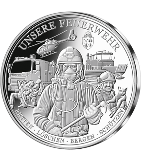 1 Unze-Feinsilber-Gedenkprägung "Unsere Feuerwehr"