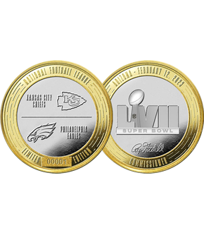 Der offizielle Flip Coin beim Super Bowl 2023