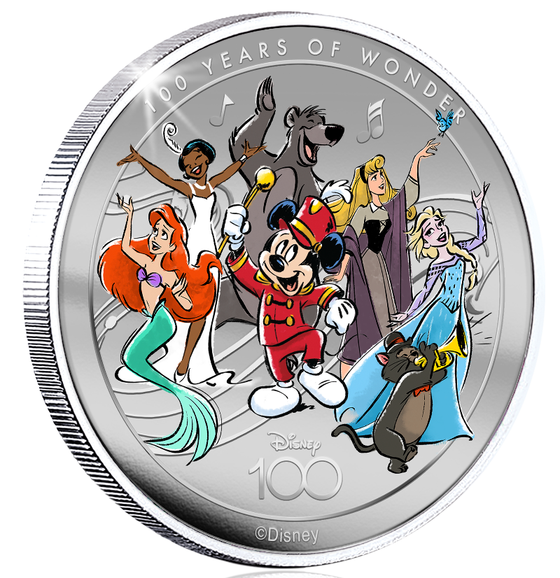 Frappe commémorative en argent "100 ans DISNEY"