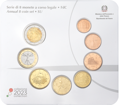 Italien Euro-Kursmünzensatz 2023