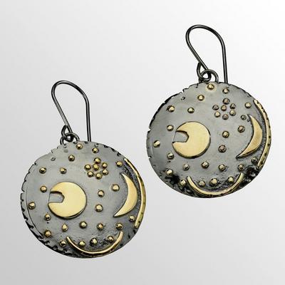 Sternenschmuck-Ohrhänger "Himmelsscheibe von Nebra" (Paar)