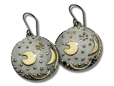 Sternenschmuck-Ohrringe "Himmelsscheibe von Nebra" (Paar)