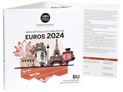 Offizieller Euro-Kursmünzensatz – Frankreich 2024